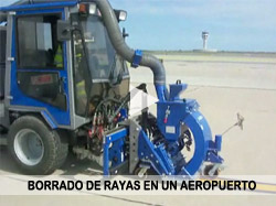 Borrado de rayas de un aeropuerto Borrado de rayas de un aeropuerto