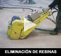 Eliminación de resinas Eliminación de resinas