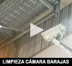 Limpieza de cámaras de seguridad mediante co2 en Barajas